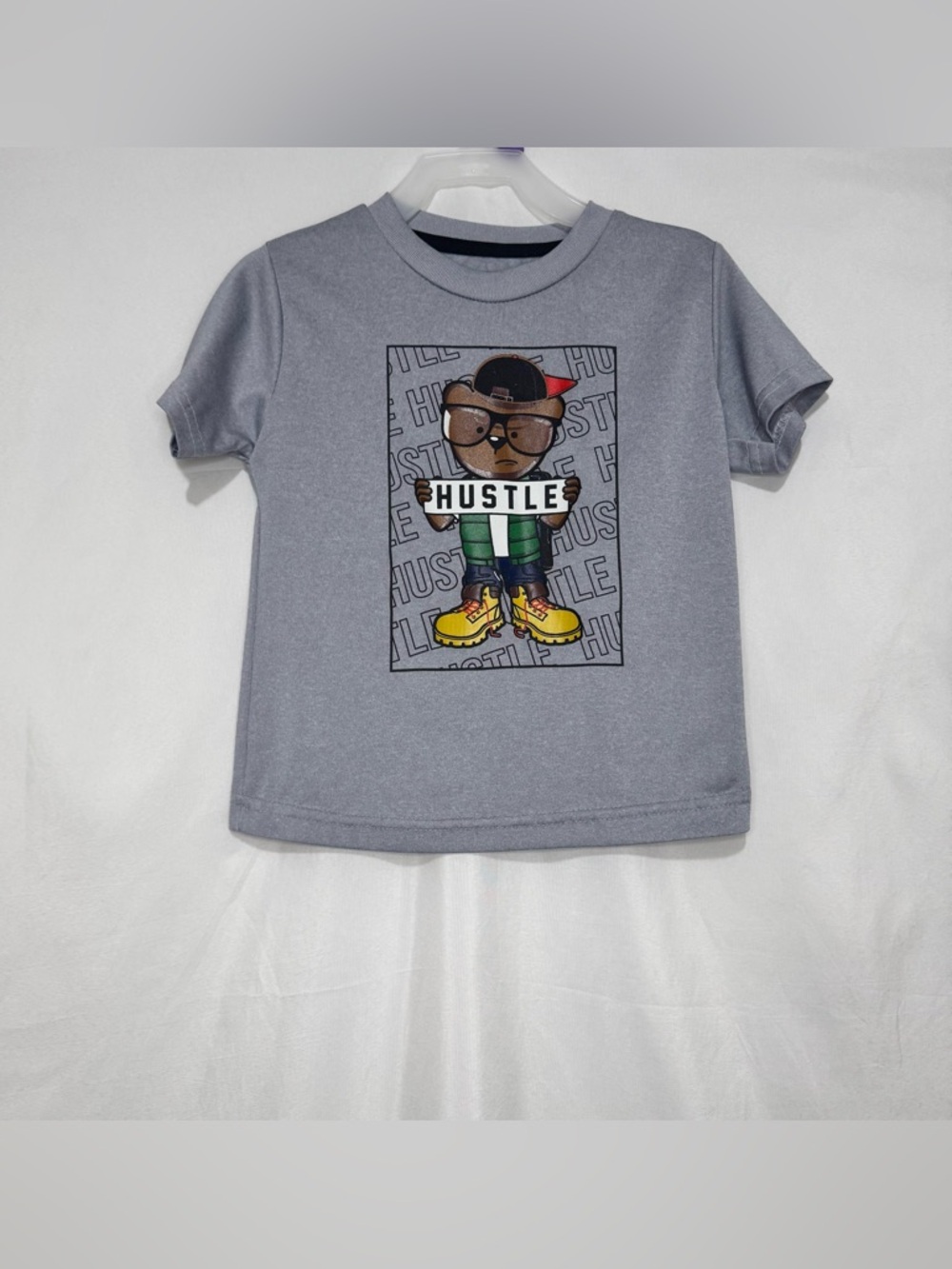 Pro Athlete Gray Hustle Graphic Tee